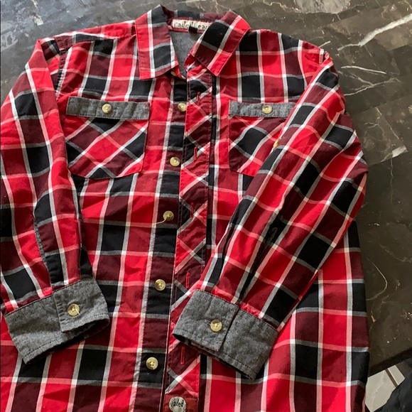 Boys plaid button up - Picture 1 of 1
